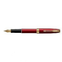 PARKER SONNET レッドGT 万年筆 F 18K parker-sonnet-red-gt-fountain-
